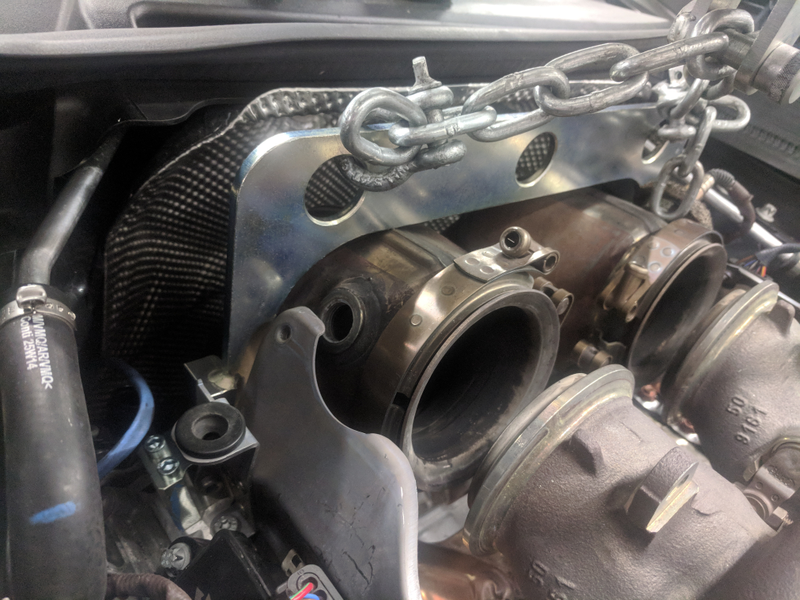 Illustration for article titled Mercedes engine support jig, as seen on an AMG GT-S